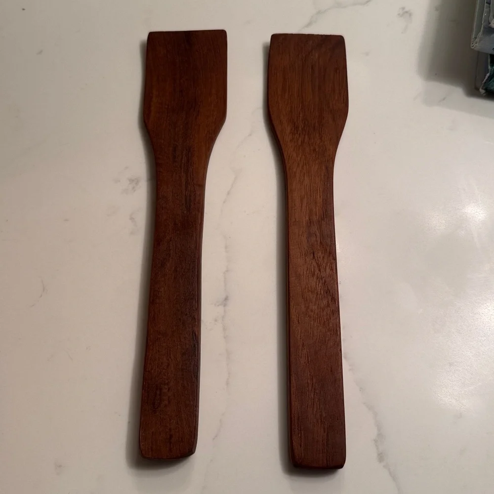 Vintage Gailstyn Sutton Teak Salad Bowl and Tongs FLAW